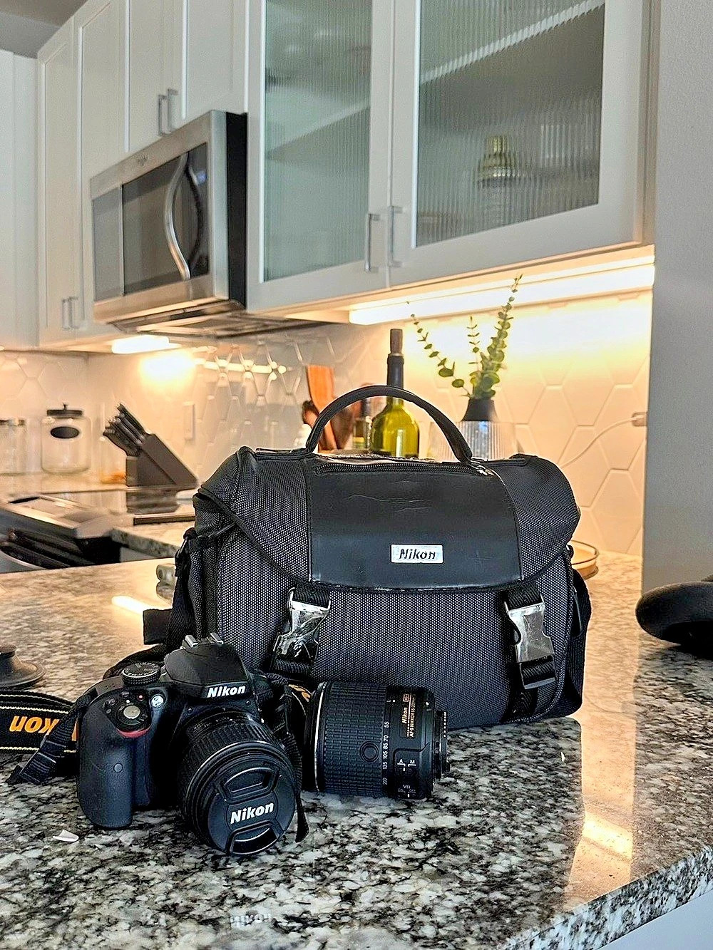 Nikon D3300 DSLR Camera 2-Lens Kit with Bag in Black